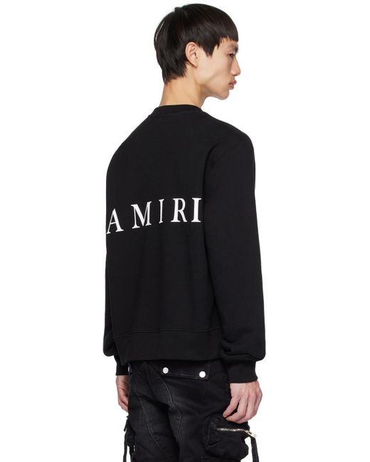 Amiri Black M.a. Sweatshirt for men