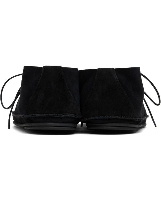 The Row Black Tyler Lace Up Derbys for men