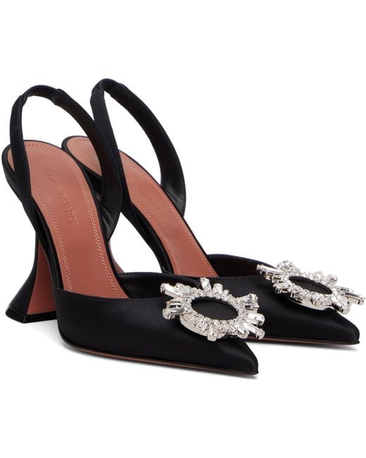 AMINA MUADDI Black Begum Sling 95 Heels