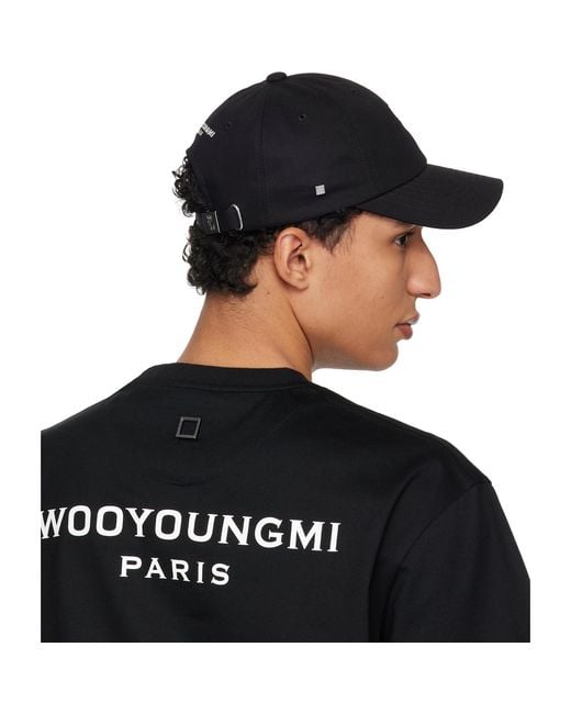 Wooyoungmi Black Logo Ball Cap for men