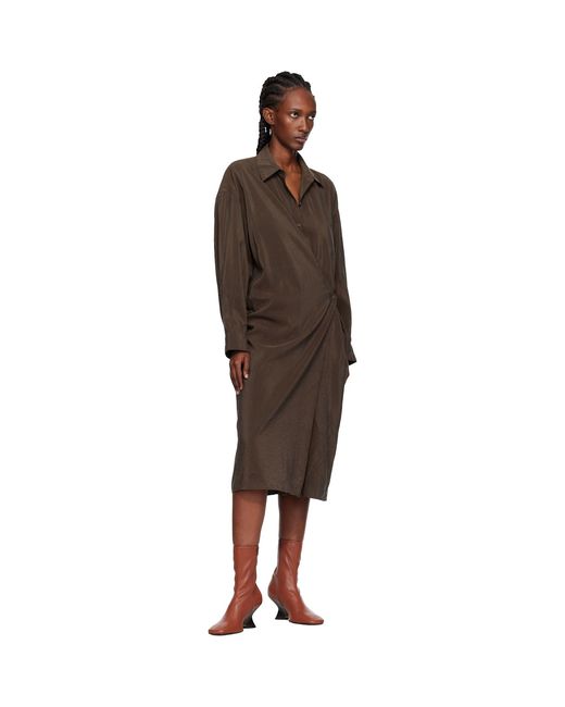 Dries Van Noten Brown Heeled Ankle Boots