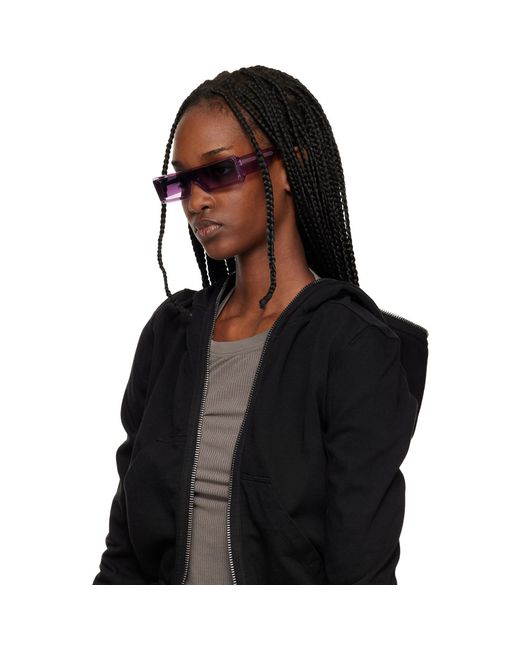 Rick Owens Black Temple Gethshades Sunglasses