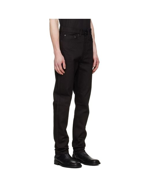 JKEEFER Black Slim Jeans for men