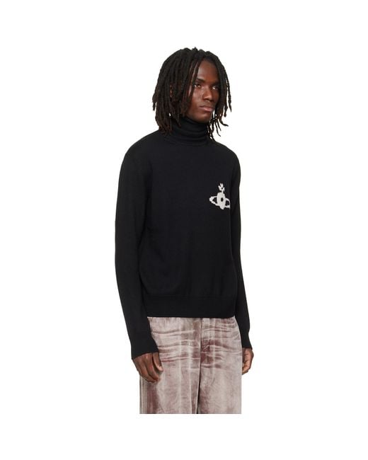 Vivienne Westwood Black Mark Turtleneck for men
