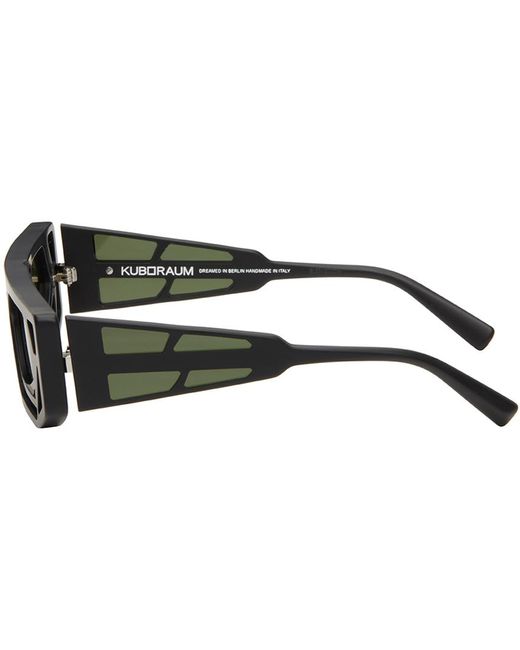 Kuboraum Green Black T9 Sunglasses for men