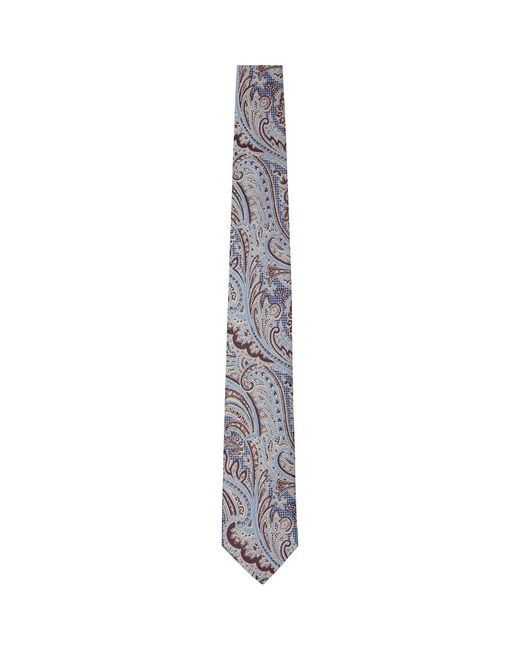 Dries Van Noten Multicolor Burgundy Paisley Tie for men