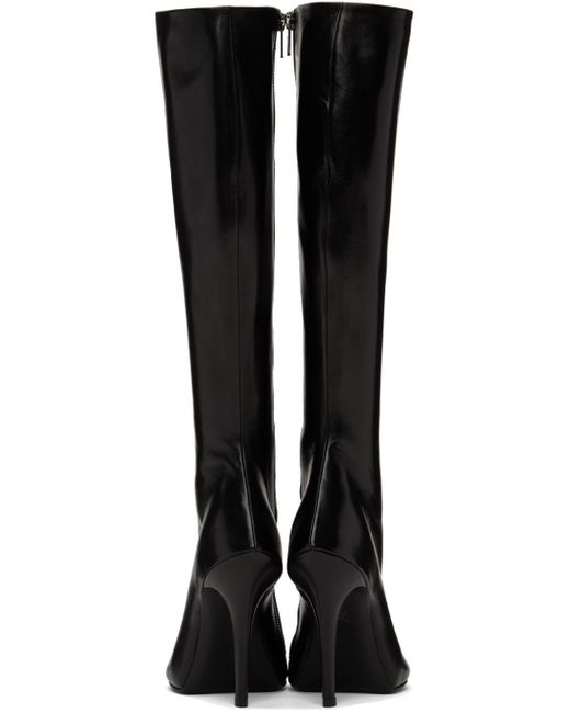 Balenciaga Black Leather Witch 110 Boots