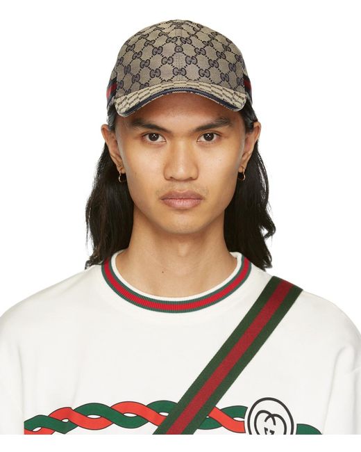 Gucci Cotton New gg Baseball Cap for Men Lyst UK