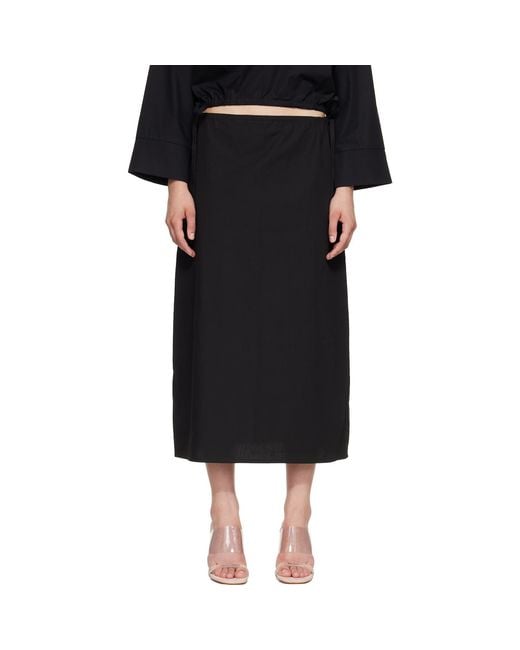 Brooke Callahan Black Column Maxi Skirt