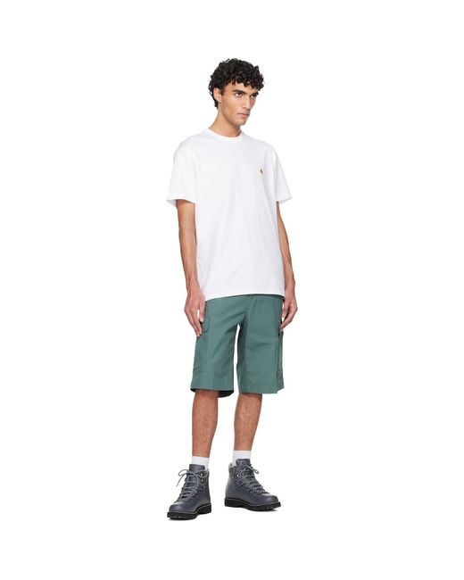 Carhartt Green Regular Cargo Shorts for men