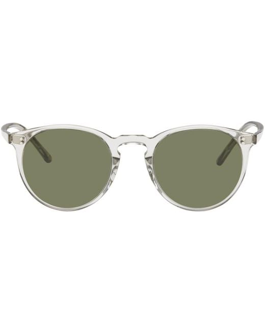 Oliver Peoples Green Transparent O'Malley Sunglasses