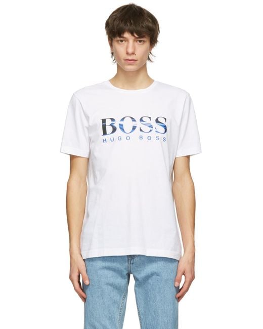 t shirt hugo boss blanc
