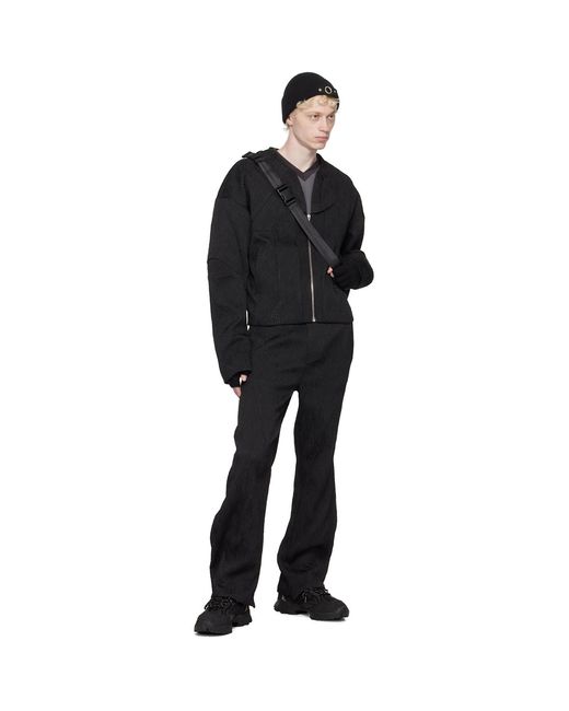 Uncertain Factor Black Lineman Trousers for men