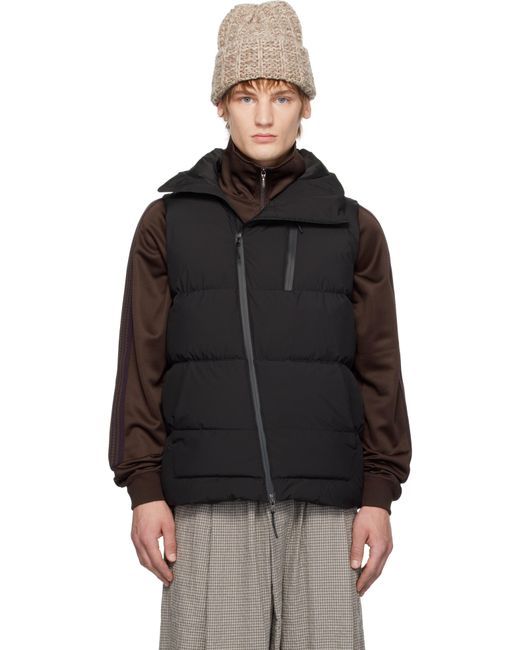 Maharishi Black 1382 Padded Asym Tech Vest for men