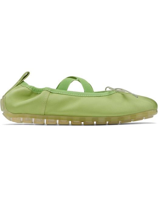 Simone Rocha Green Grip Ballerina Flats