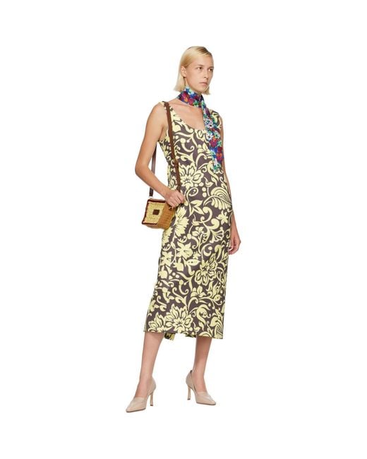 Marni Blue Pop Flower Silk Scarf