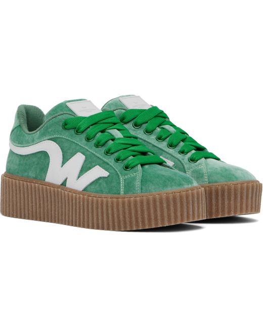 Baskets Dedalo Vertes Weekend by Maxmara en coloris Green