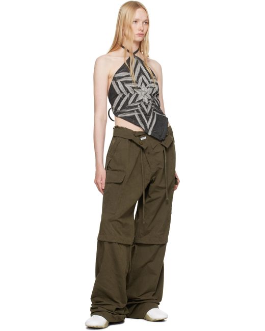 MASHA POPOVA Multicolor Star Bandana Denim Top