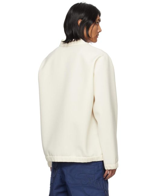 Sacai Off-white Half-zip Sweatshirt for men