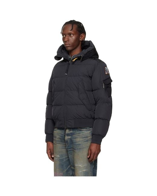 Parajumpers Blue Wilmont Hooded Down Jacket for men