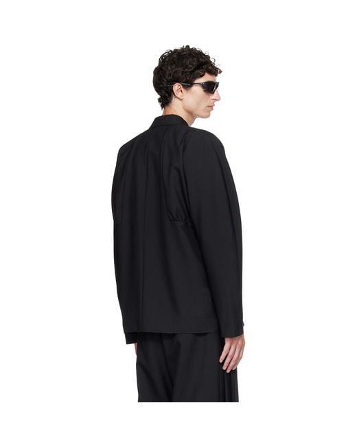 Kiko Kostadinov Black Vaals Tailored Blazer for men