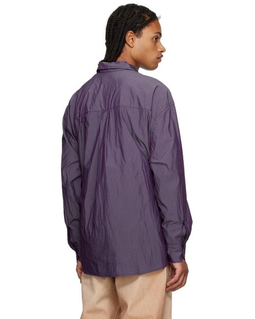 Our Legacy Purple Borrowed Shirt for men
