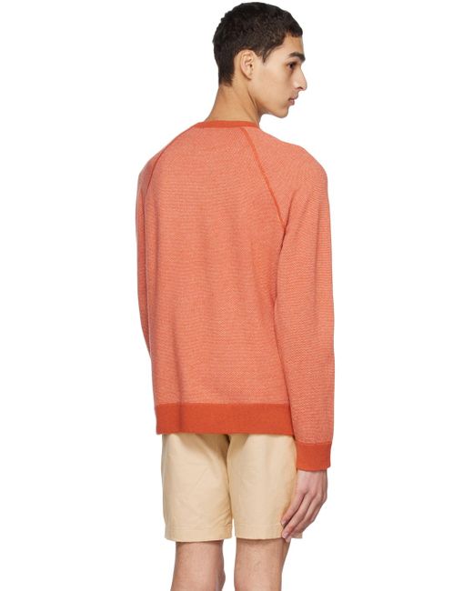 Vince Orange Birdseye Sweatshirt for men