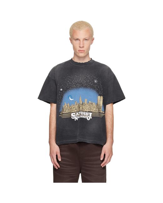 Satoshi Nakamoto Blue Tourist T-Shirt for men