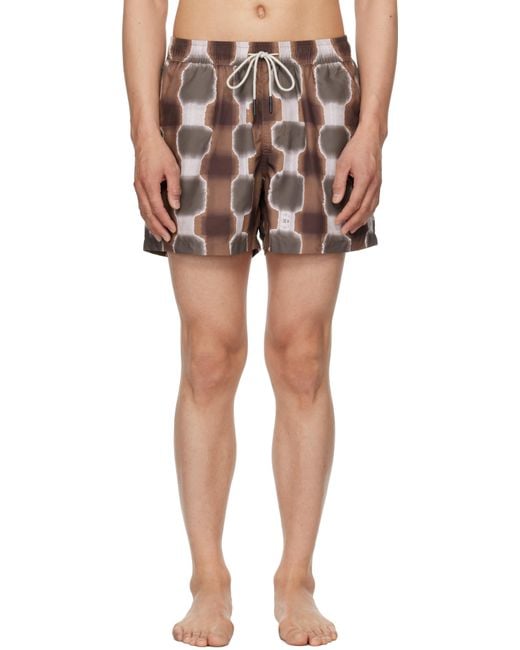 Oas Multicolor Sable Totemic Swim Shorts for men