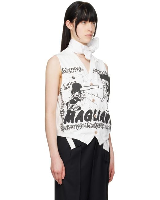 Magliano ホワイト Mascotte ベスト Black