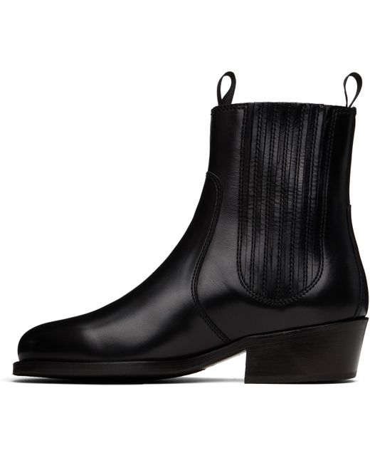 メンズ Lemaire ブラック ベジタブルタンニン チェルシーブーツ Black