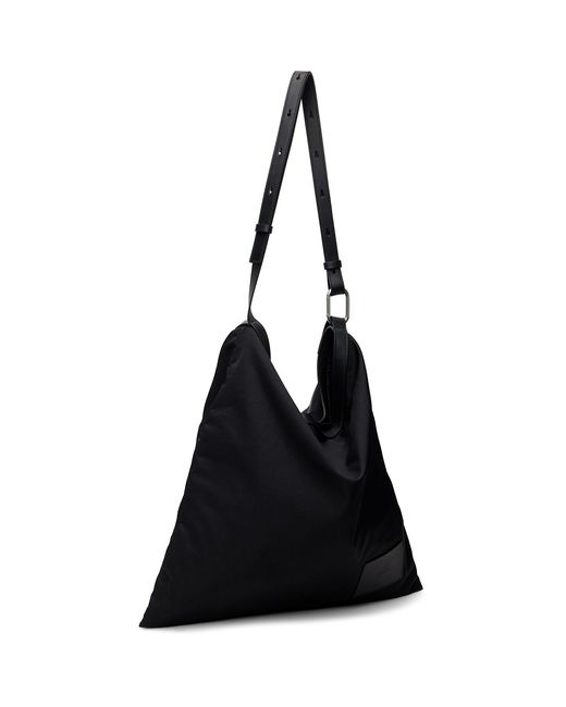 Jil Sander Black Soft Rolled Bag for men