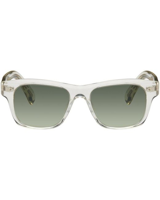 Oliver Peoples Transparent Birell Sun Sunglasses in Green for Men | Lyst