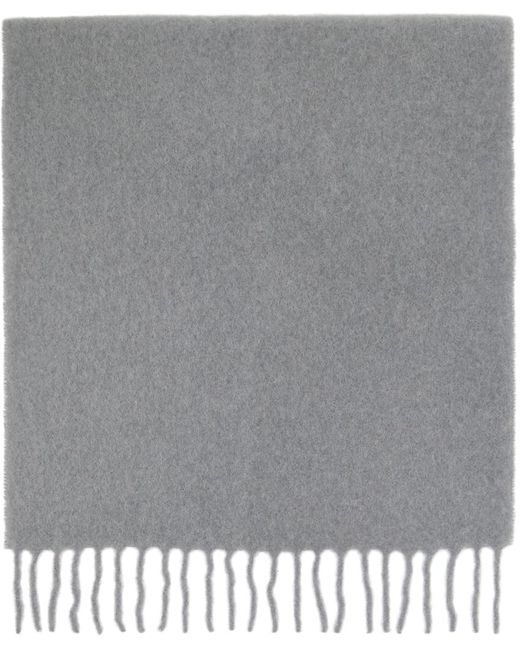 Écharpe grise en tricot brossé d'alpaga Totême  en coloris Gray