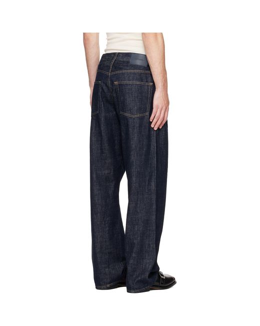 sunflower Blue Wide Twist Jeans for men