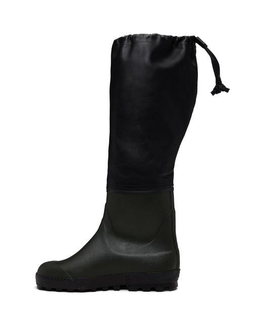 Rier Black Farmer Rain Boots for men