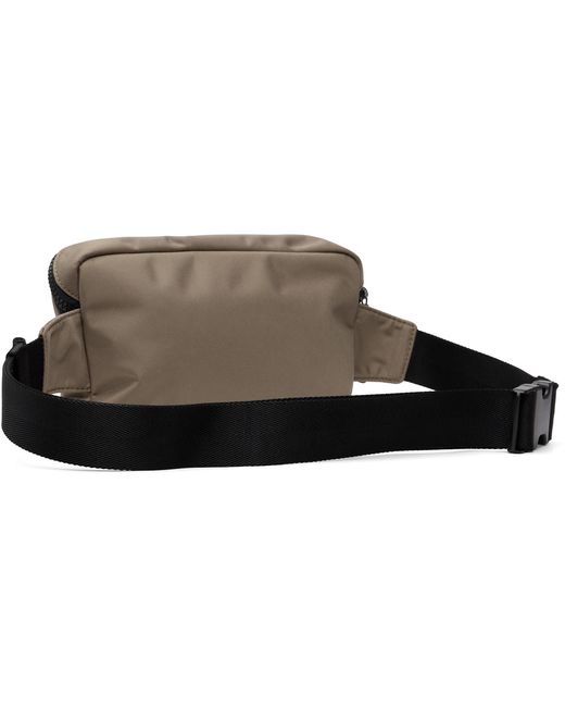 HUGO Black Canvas Belt Bag for men