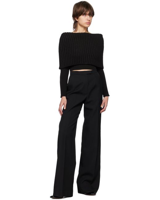 Alaïa Alaïa オフショルダー セーター Black