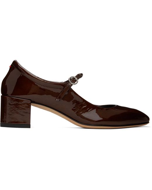 Chaussures à talon bottier aline brunes Aeyde en coloris Black