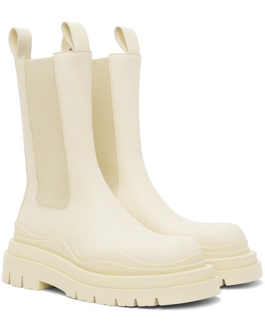 Bottega Veneta Natural Off-white Lug Boots