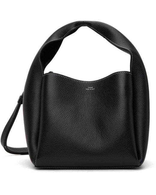 toteme 国内発送 ブラック レザーベルト付きバケットバッグ belt toteme(トーテムスウェーデン) バッグ・カバン(レディース