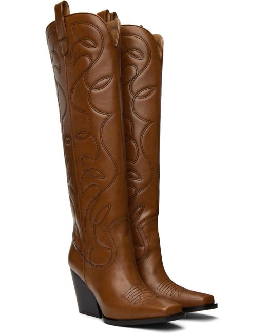 Stella McCartney Brown Cowboy Boots
