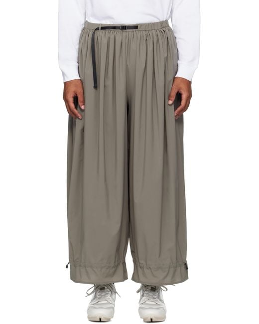 Pantalon Shadow Gris En Tissu Antidéchirures À Fronces Snow Peak pour homme en coloris Green