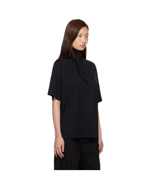 Lemaire Black Foulard T-Shirt