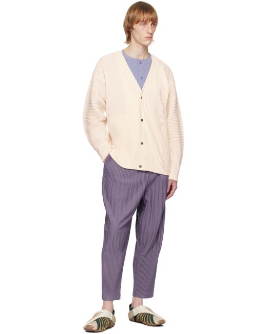 Homme Plissé Issey Miyake Homme Plissé Issey Miyake Purple Monthly Color February Trousers for men