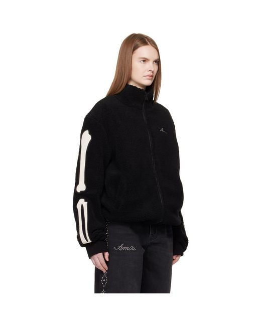 Amiri Black Bones Fleece Jacket
