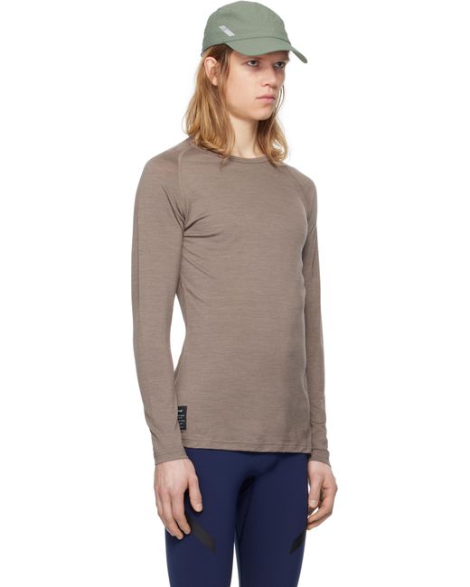 Soar Running Black Merino & Silk Base Layer T-Shirt for men