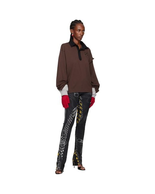 OTTOLINGER Red Deconstructed Sleeve Glove