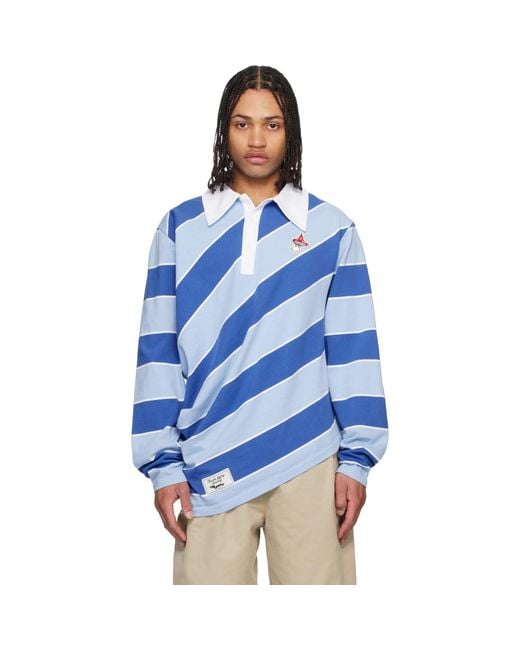 Charles Jeffrey Blue Topsy Turvy Polo for men