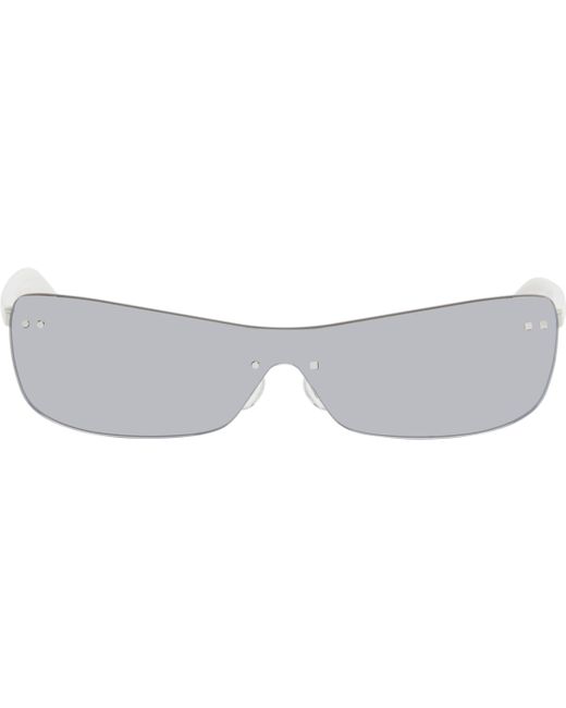 メンズ Jacquemus ホワイト 'The Mirada' サングラス Black